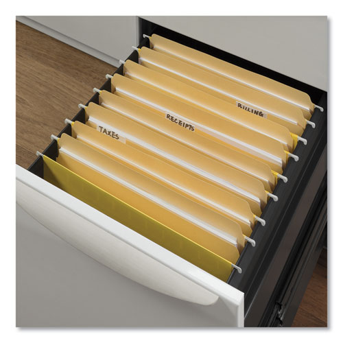Image of Universal® Top Tab File Folders, Straight Tabs, Letter Size, 0.75" Expansion, Manila, 100/Box