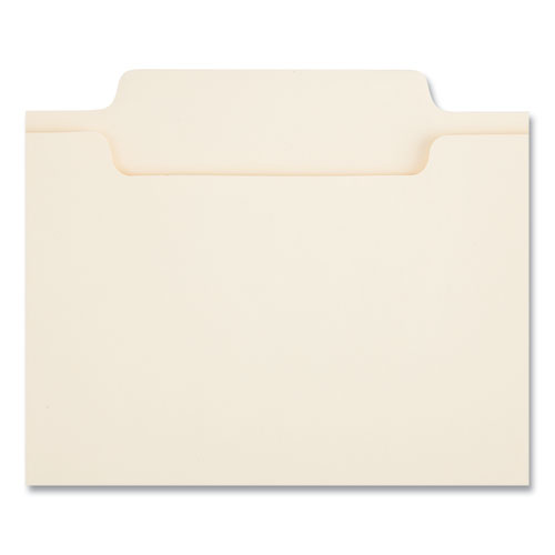 Image of Universal® Reinforced Top Tab Fastener Folders, 0.75" Expansion, 2 Fasteners, Legal Size, Manila Exterior, 50/Box