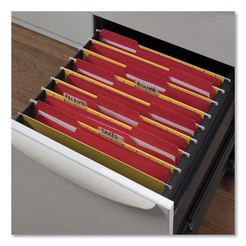 Image of Universal® Deluxe Reinforced Top Tab Fastener Folders, 0.75" Expansion, 2 Fasteners, Letter Size, Red Exterior, 50/Box