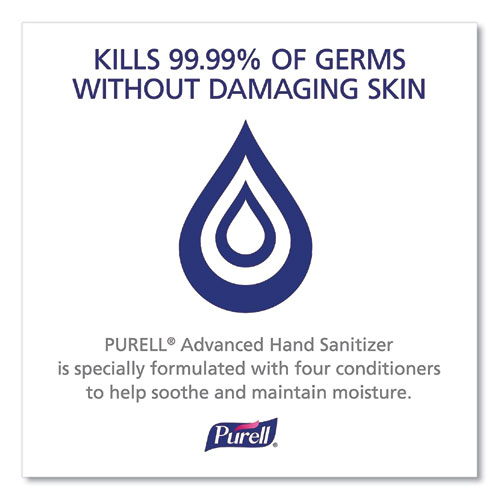 Image of Purell® Advanced Refreshing Gel Hand Sanitizer, Clean Scent, 1.5 L Pump Bottle