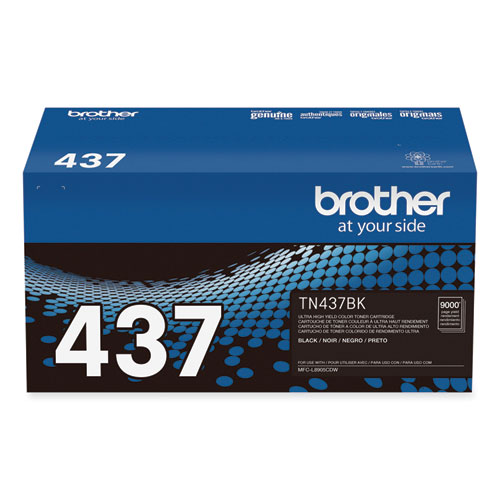 Image of Brother Tn437Bk Ultra High-Yield Toner, 9,000 Page-Yield, Black
