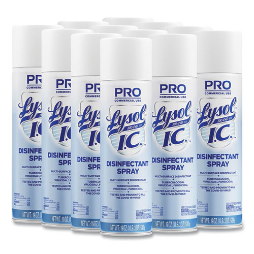 Lysol® Brand I.C.™ Disinfectant Spray, 19 Oz Aerosol Spray, 12/Carton