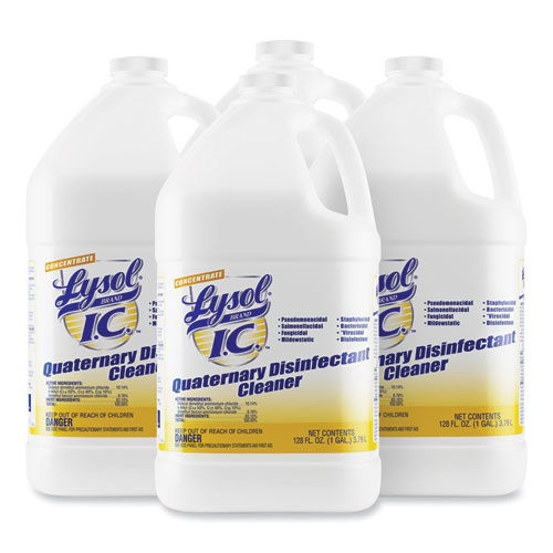 Image of Lysol® Brand I.C.™ Quaternary Disinfectant Cleaner, 1Gal Bottle, 4/Carton