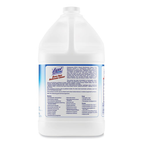 Disinfectant Heavy-Duty Bathroom Cleaner Concentrate, Lime, 1 gal Bottle