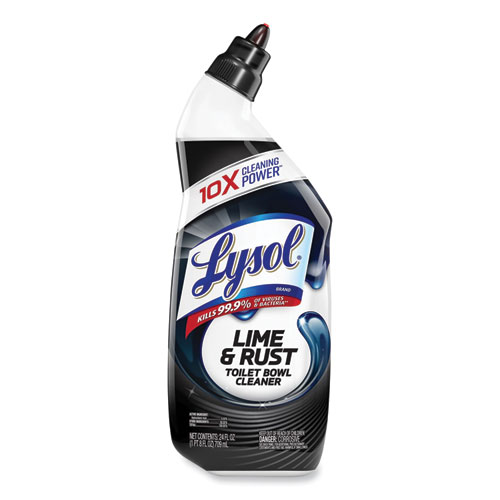 Lysol® Brand Disinfectant Toilet Bowl Cleaner W/Lime/Rust Remover, Atlantic Fresh, 24 Oz, 9/Carton