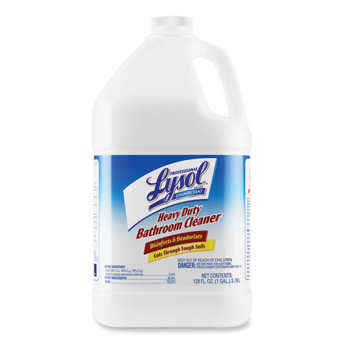 Image of Professional Lysol® Brand Disinfectant Heavy-Duty Bathroom Cleaner Concentrate, 1 Gal Bottle, 4/Carton