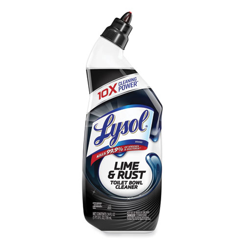 Lysol® Brand Disinfectant Toilet Bowl Cleaner W/Lime/Rust Remover, Atlantic Fresh, 24 Oz