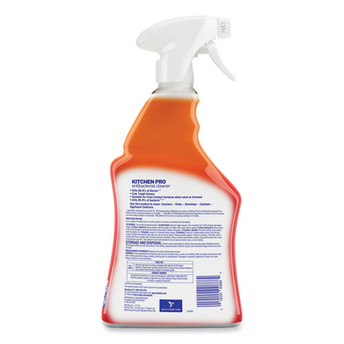 Image of Lysol® Brand Kitchen Pro Antibacterial Cleaner, Citrus Scent, 22 Oz Spray Bottle