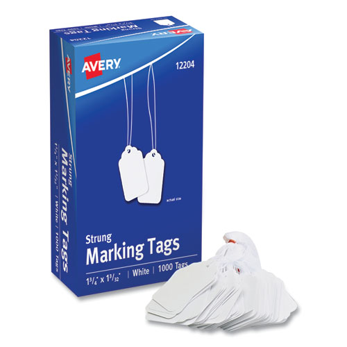 Image of Avery® Medium-Weight White Marking Tags, 1.75 X 1.09, 1,000/Box