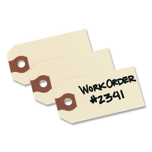 Avery® Double Wired Shipping Tags, 11.5 pt Stock, 2.75 x 1.38, Manila, 1,000/Box