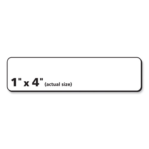 Image of Pres-A-Ply® Labels, Laser Printers, 1 X 4, White, 20/Sheet, 100 Sheets/Box