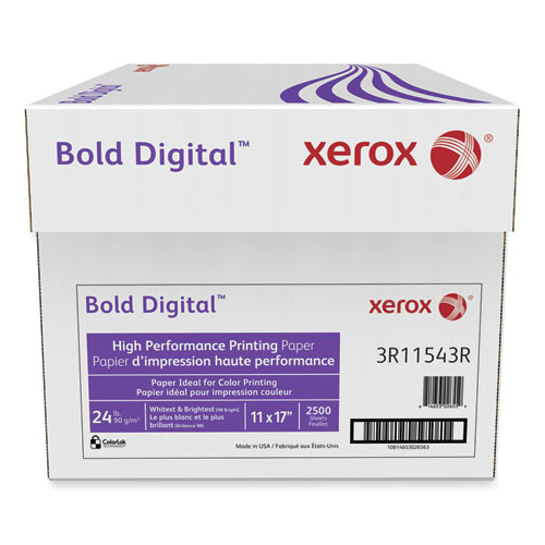 Image of Xerox™ Bold Digital Printing Paper, 98 Bright, 24 Lb Bond Weight, 11 X 17, White, 500/Ream