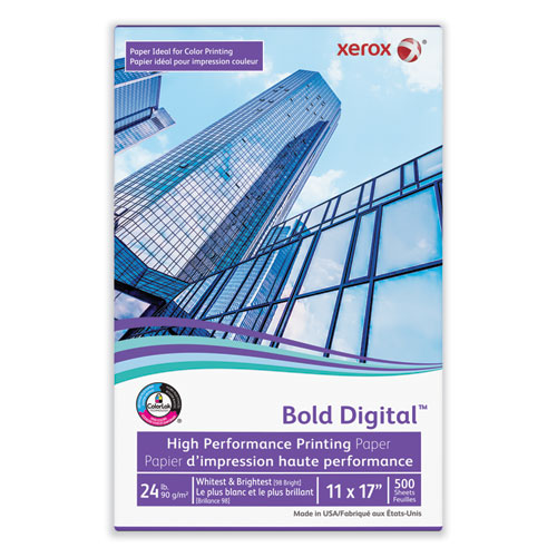 Image of Xerox™ Bold Digital Printing Paper, 98 Bright, 24 Lb Bond Weight, 11 X 17, White, 500/Ream