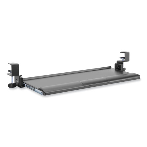 Desk Clamp Five-Position Tilting Keyboard Tray, 26.8" x 11.1, Black