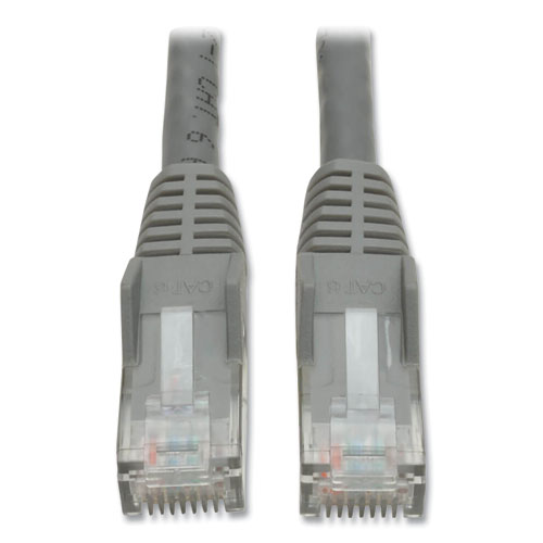 Tripp Lite Cat6 Gigabit Snagless Molded Patch Cable, 7 Ft, Gray