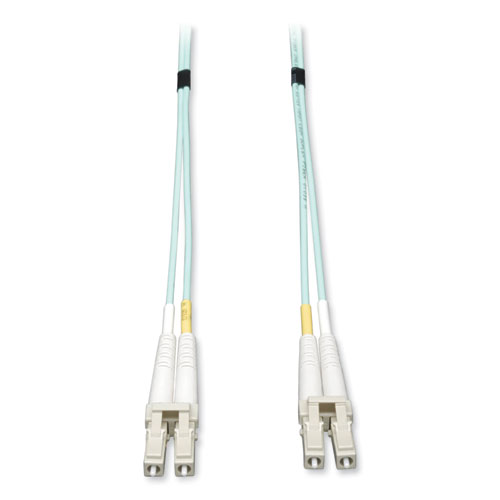 Duplex Multimode 50/125 OM3 LSZH Fiber Patch Cable (LC/LC), 10 GB, 3 ft, Aqua