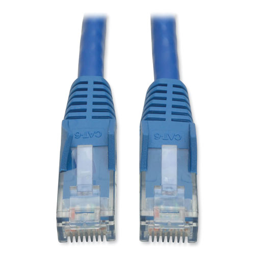 Tripp Lite Cat6 Gigabit Snagless Molded Patch Cable, 1 Ft, Blue