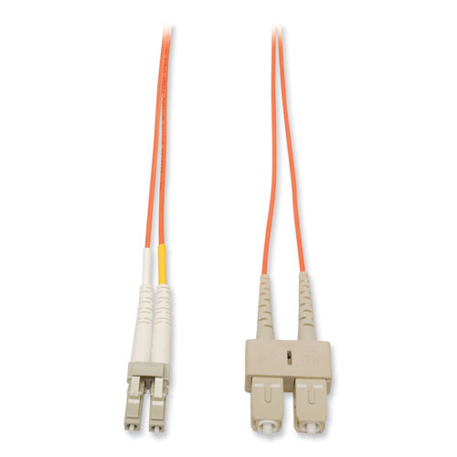 Duplex Multimode 62.5/125 Fiber Patch Cable (LC/SC), 6 ft, Orange