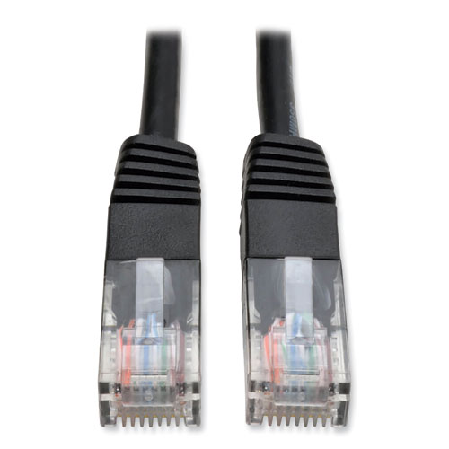 CAT5e 350 MHz Molded Patch Cable, 7 ft, Black - City Supply LLC