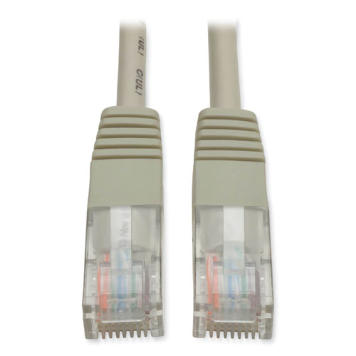 CAT5e 350 MHz Molded Patch Cable, 50 ft, Gray