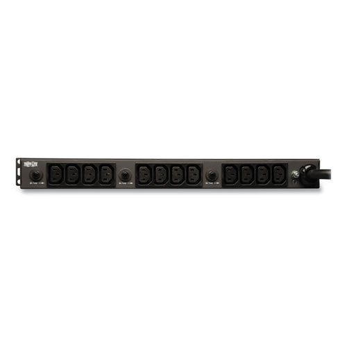 Single-Phase Basic PDU, 20 Outlets, 15 ft Cord, Black
