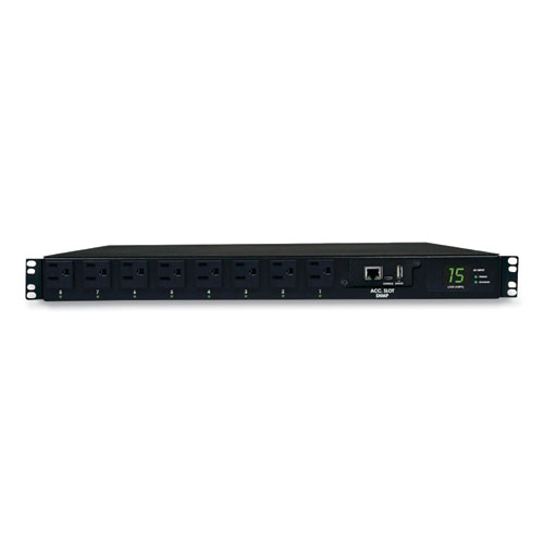 Single-Phase ATS/Switched PDU with LX Platform Interface, 8 Outlets, 12 ft Cord, Black