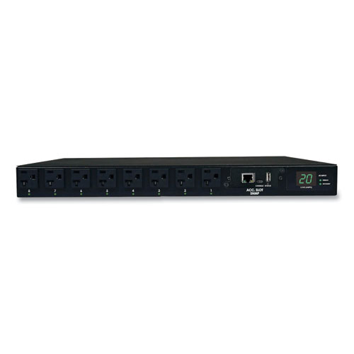 Single-Phase ATS/Switched PDU with LX Platform Interface, 16 Outlets, 12 ft Cord, Black