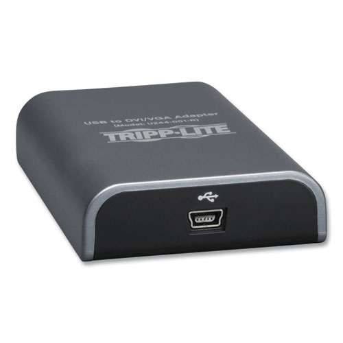 Image of Tripp Lite Usb 2.0 To Dvi/Vga External Multi-Monitor Video Card, 128 Mb Sdram, 4", Black