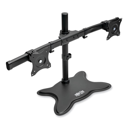 Image of Tripp Lite Dual Desktop Monitor Stand, For 13" To 27" Monitors, 31.69" X 10" X 18.11", Black, Supports 26 Lb