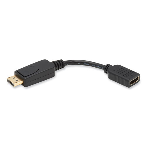 DisplayPort to HDMI Adapter Cable, 6", Black