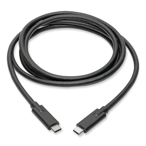 Image of Tripp Lite Usb 3.1 Gen 1 (5 Gbps) Cable, Usb Type-C (Usb-C) To Usb Type-C (M/M), 5 A, 6 Ft, Black