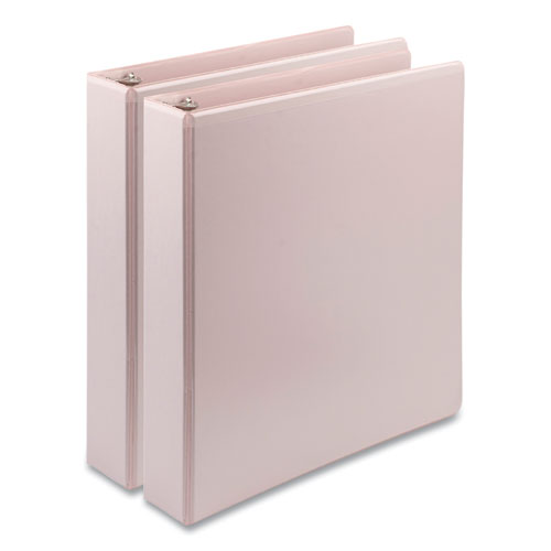 Image of Samsill® Earth'S Choice Plant-Based Boho D-Ring View Binders, 1.5" Capacity, 11 X 8.5, Rose, 2/Pack