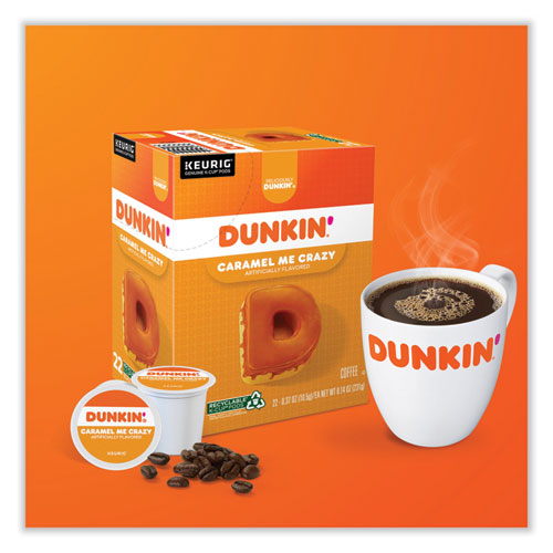 Image of Dunkin Donuts® K-Cup Pods, Caramel Me Crazy, 22/Box