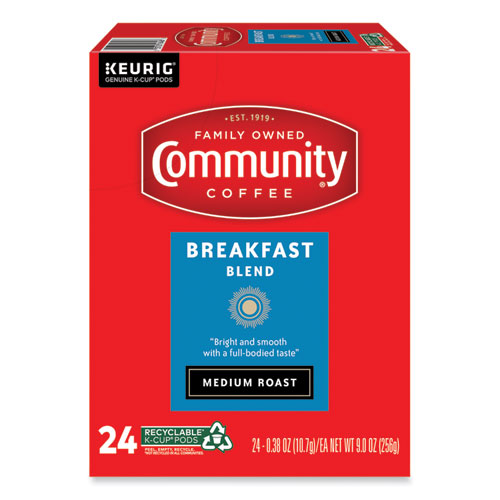 Image of Community Coffee® Breakfast Blend K-Cup, 24/Box