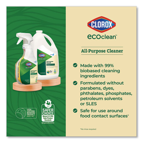Image of Clorox® Clorox Pro Ecoclean All-Purpose Cleaner, Unscented, 32 Oz Spray Bottle, 9/Carton