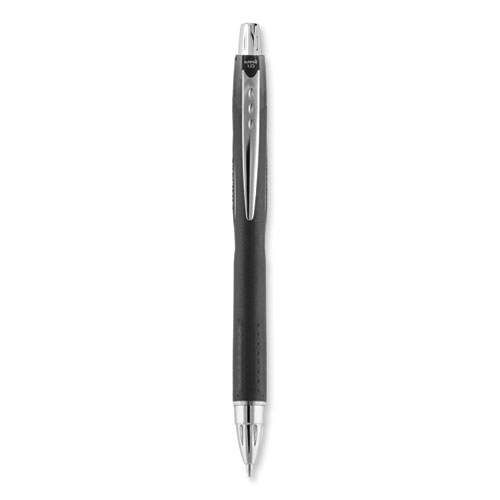 Image of Uniball® Jetstream Retractable Ballpoint Pen, Bold 1 Mm, Black Ink, Black Barrel