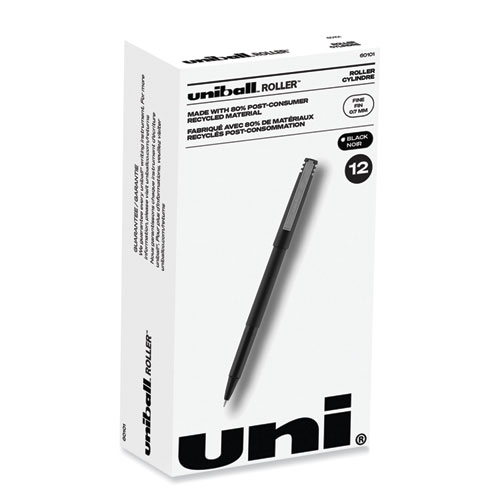 Razor Point II Super Fine Line Porous Point Pen, Stick, Ultra-Fine 0.2 mm,  Black Ink, Black Barrel, Dozen