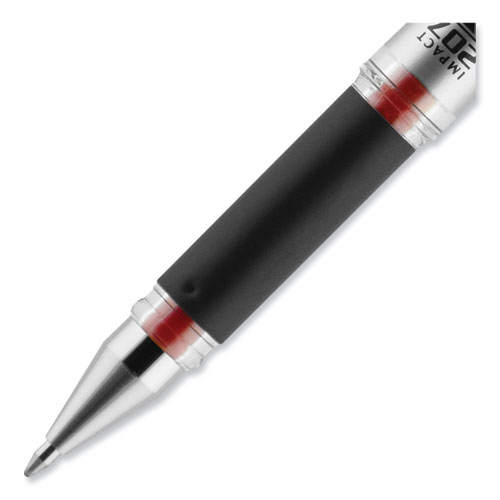 Image of Uniball® 207 Impact Gel Pen, Stick, Bold 1 Mm, Red Ink, Black Barrel