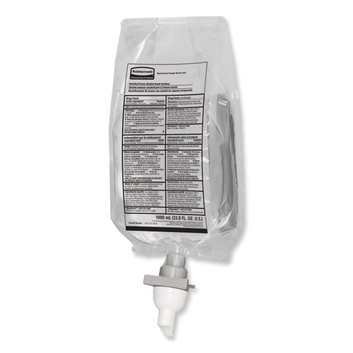 Rubbermaid® Commercial AutoFoam Refill With Alcohol Foam Hand Sanitizer, Clear, 1,000 mL, Fragrance-Free, 4/Carton