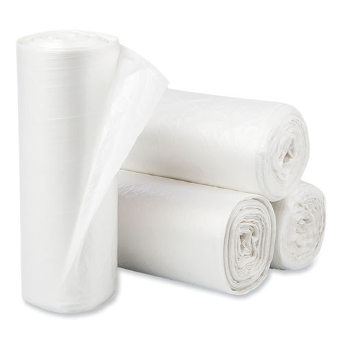Eco Strong Plus Can Liners, 33 gal, 1 mil, 33 x 39, Natural, 150/Carton