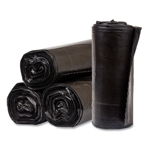 Eco Strong Plus Can Liners, 60 gal, 1.35 mil, 38 x 58, Black, 100/Carton