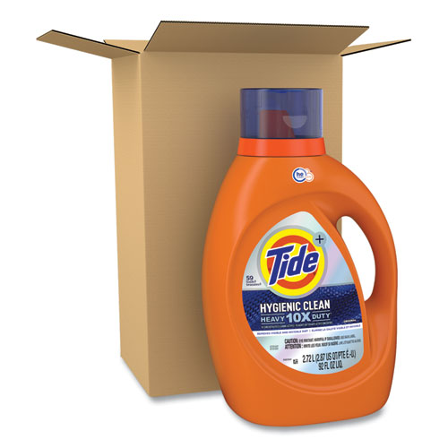 Image of Tide® Hygienic Clean Heavy 10X Duty Liquid Laundry Detergent, Original, 92 Oz Bottle