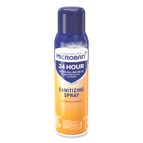 24-Hour Disinfecting Sanitizing Spray, Citrus Scent, 15 oz Aerosol Spray, 2/Pack