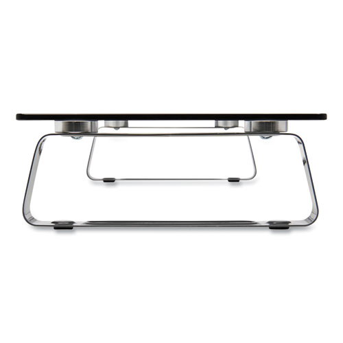 Image of Tripp Lite Universal Glass-Top Monitor Riser, 22" X 8" X 3", Clear, Supports 3.9 Lbs