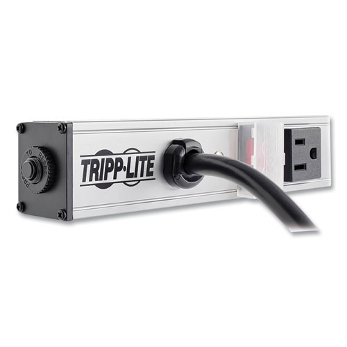 Image of Tripp Lite Vertical Power Strip, 12 Outlets, 15 Ft Cord, Silver