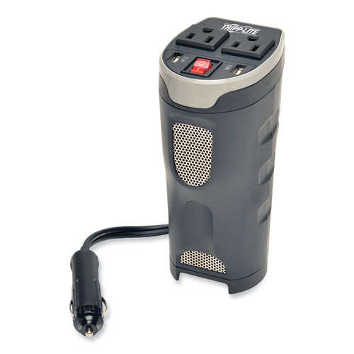 Image of Tripp Lite Powerverter Ultra-Compact Car Inverter, 200 W, Two Ac Outlets/Two Usb Ports