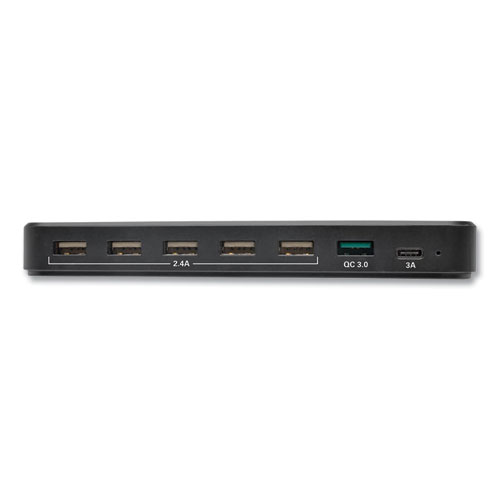 Image of Tripp Lite Usb Charging Station With Quick Charge 3.0, 7 Devices, 4.9 X 2.6 X 6.6, Black