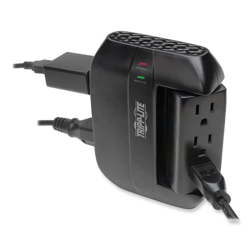 Protect It! Surge Protector, 6 AC Outlets, 1,500 J, Black
