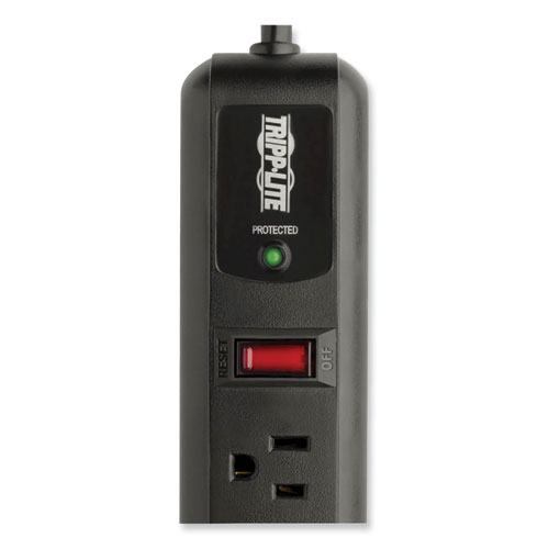 Image of Tripp Lite Protect It! Surge Protector, 7 Ac Outlets, 4 Ft Cord, 1,080 J, Black