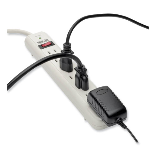Image of Tripp Lite Protect It! Surge Protector, 7 Ac Outlets, 12 Ft Cord, 1,080 J, Light Gray